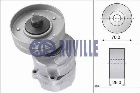 Ruville 56527 - Натягувач ременя, клинові зуб. autocars.com.ua