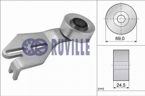 Ruville 56624 - Паразитний / провідний ролик, поліклиновий ремінь autocars.com.ua