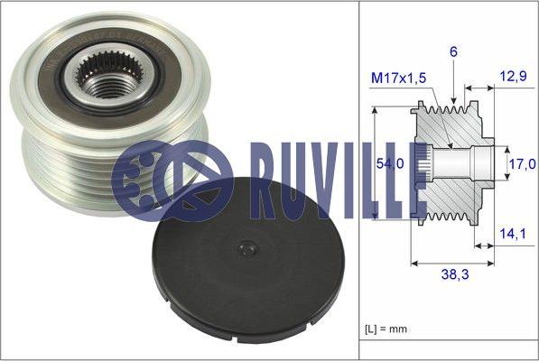 Ruville 56680 - Водяний насос autocars.com.ua