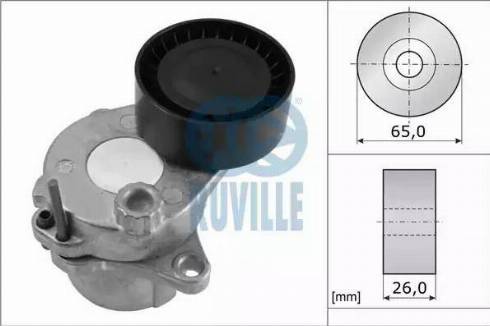 Ruville 57521 - Натягувач ременя, клинові зуб. autocars.com.ua