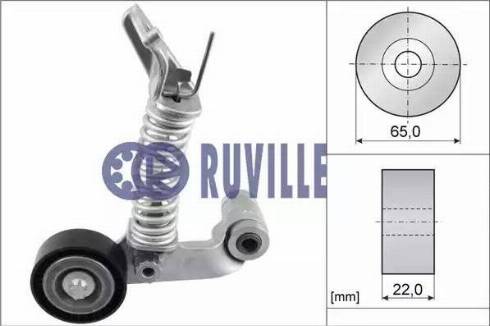 Ruville 57538 - Натяжитель, поликлиновый ремень autodnr.net