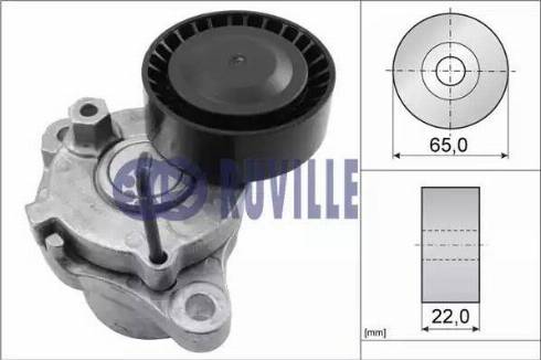 Ruville 58458 - Натяжитель, поликлиновый ремень avtokuzovplus.com.ua