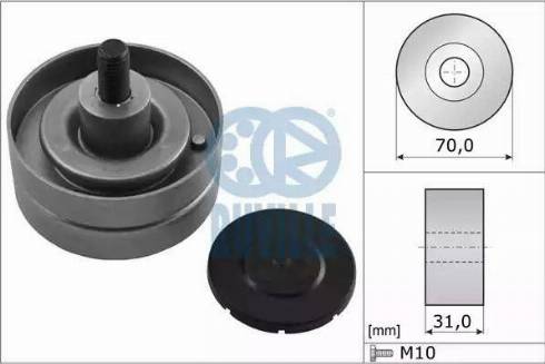 Ruville 58863 - Паразитний / провідний ролик, поліклиновий ремінь autocars.com.ua