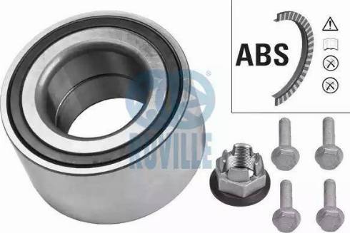 Ruville 6710 - Комплект подшипника ступицы колеса autodnr.net
