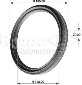 RYME 17585 - Уплотняющее кольцо, сальник, ступица колеса autodnr.net