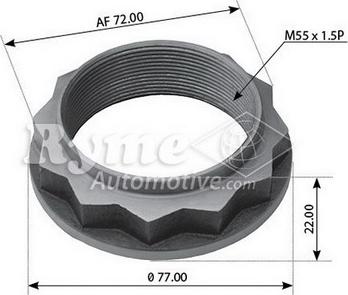 RYME 332057 - Гайка, шейка оси autodnr.net