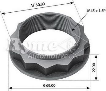 RYME 332058 - Гайка, шейка оси autodnr.net