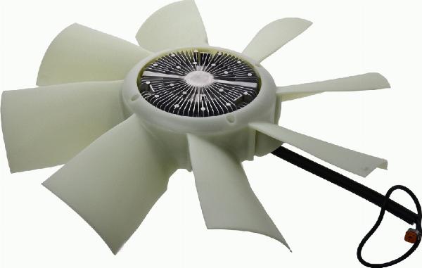 SACHS 2166 502 001 - Зчеплення, вентилятор радіатора autocars.com.ua