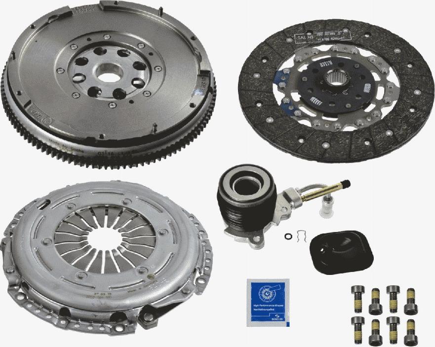 SACHS 2290 601 075 - Комплект сцепления avtokuzovplus.com.ua