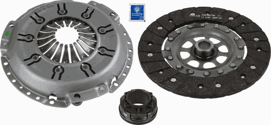 SACHS 3000 851 602 - Комплект сцепления avtokuzovplus.com.ua