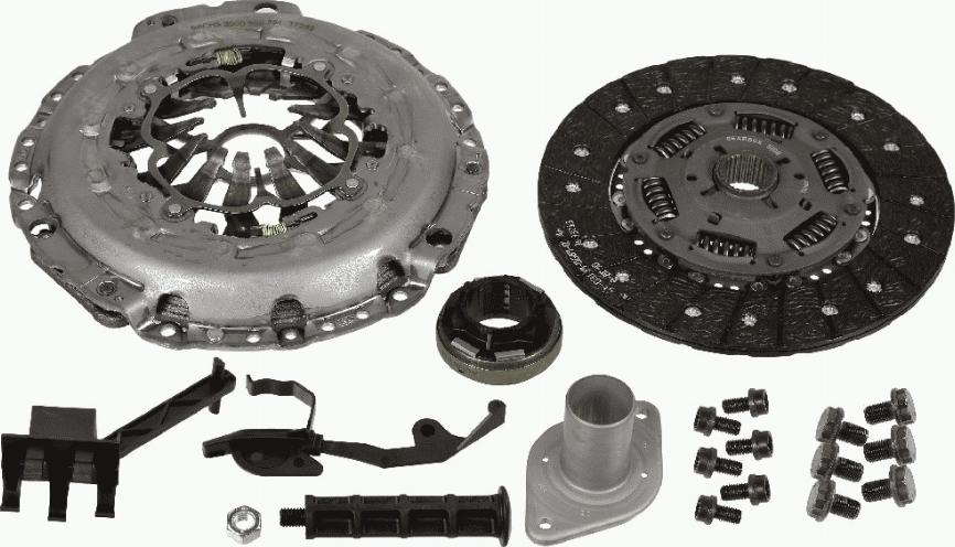 SACHS 3000 950 751 - Комплект зчеплення autocars.com.ua