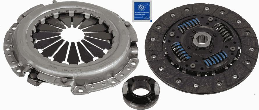 SACHS 3000 951 490 - Комплект зчеплення autocars.com.ua