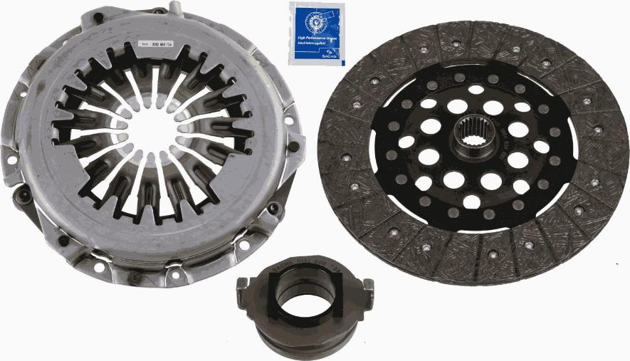 SACHS 3000 954 043 - Комплект сцепления avtokuzovplus.com.ua