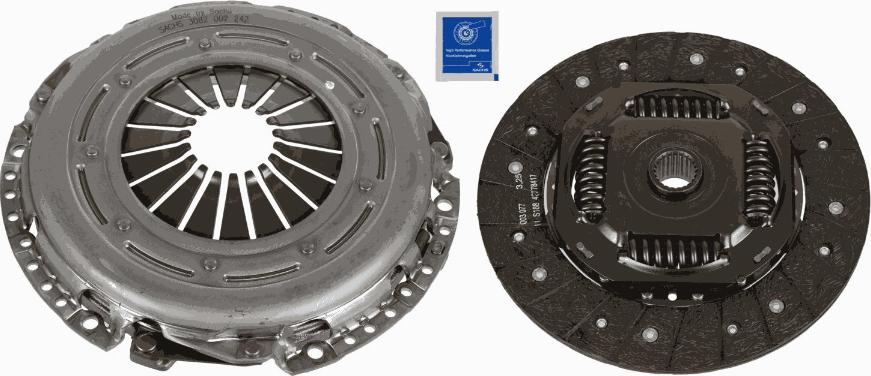 SACHS 3000 970 105 - Комплект сцепления avtokuzovplus.com.ua