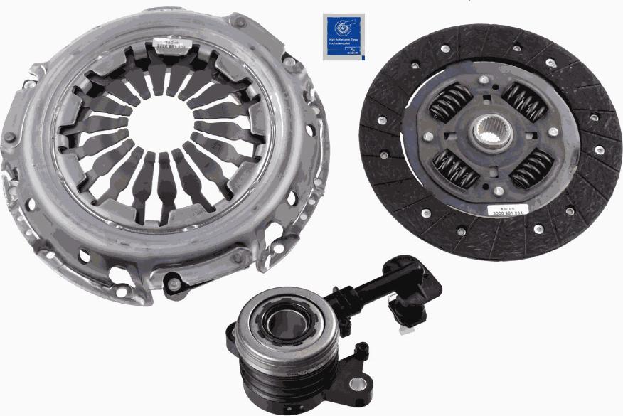 SACHS 3000 990 128 - Комплект сцепления autodnr.net