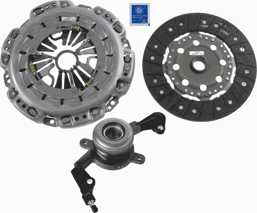 SACHS 3000 990 176 - Комплект сцепления avtokuzovplus.com.ua