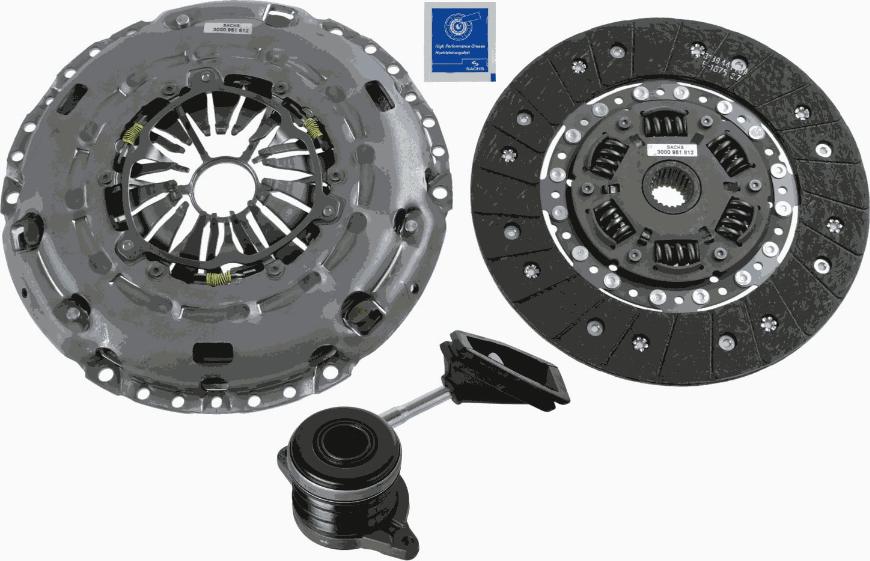 SACHS 3000 990 187 - Комплект зчеплення autocars.com.ua