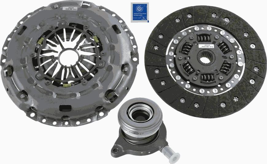 SACHS 3000 990 191 - Комплект зчеплення autocars.com.ua