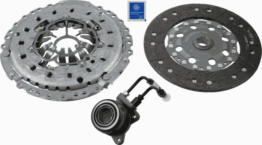 SACHS 3000 990 227 - Комплект зчеплення autocars.com.ua