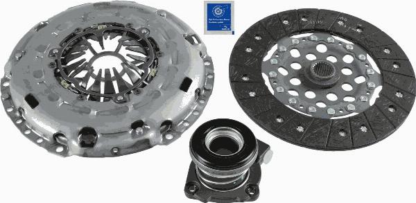 SACHS 3000 990 245 - Комплект зчеплення autocars.com.ua