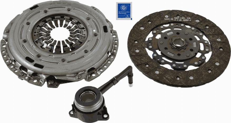 SACHS 3000 990 328 - Комплект зчеплення autocars.com.ua