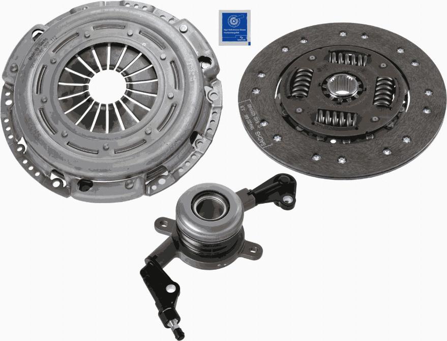 SACHS 3000 990 389 - Комплект сцепления avtokuzovplus.com.ua