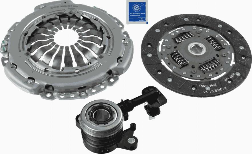 SACHS 3000 990 398 - Комплект зчеплення autocars.com.ua