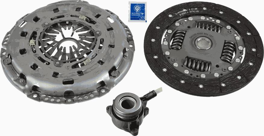 SACHS 3000 990 529 - Комплект сцепления avtokuzovplus.com.ua