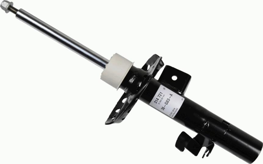 SACHS 314 721 - Амортизатор avtokuzovplus.com.ua