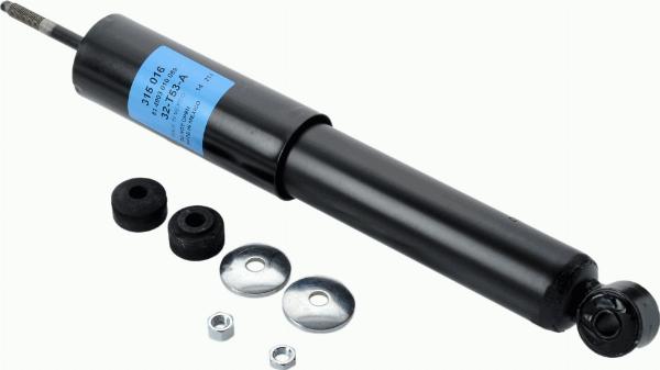 SACHS 315 016 - Амортизатор autocars.com.ua