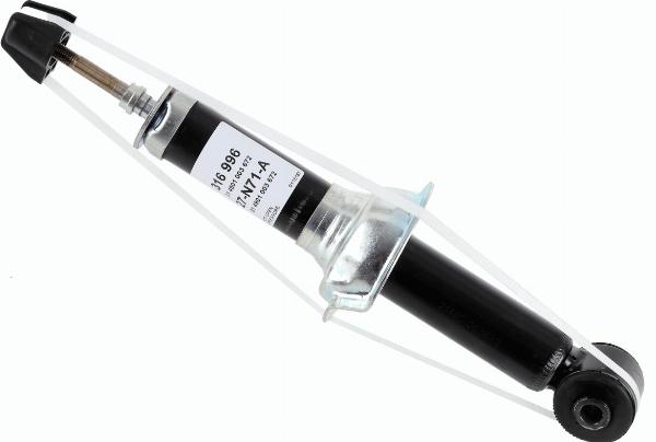 SACHS 316 996 - Амортизатор autocars.com.ua