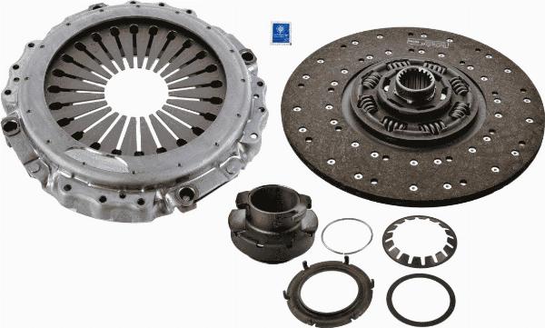 SACHS 3400 117 202 - Комплект зчеплення autocars.com.ua