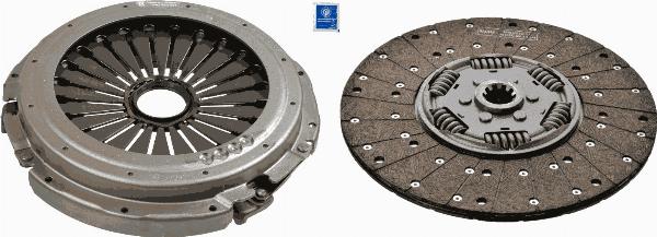 SACHS 3400 121 801 - Комплект зчеплення autocars.com.ua