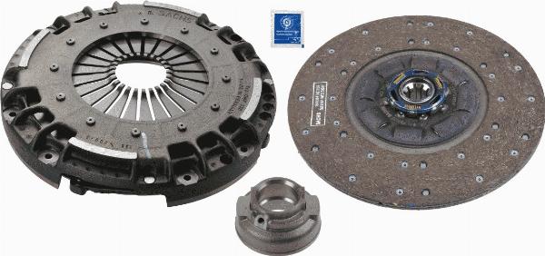 SACHS 3400 124 301 - Комплект зчеплення autocars.com.ua