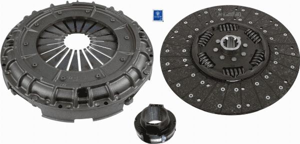 SACHS 3400 124 601 - Комплект зчеплення autocars.com.ua