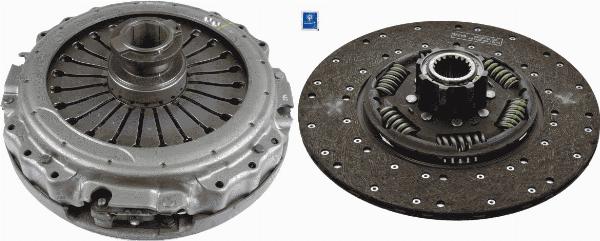 SACHS 3 400 700 355 - Комплект зчеплення autocars.com.ua