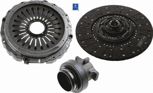 SACHS 3400 700 364 - Комплект зчеплення autocars.com.ua