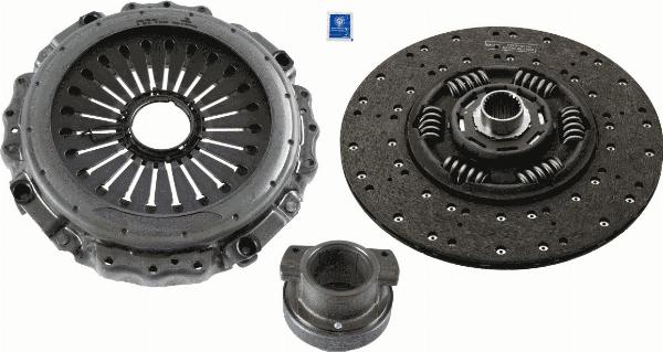 SACHS 3400 700 372 - Комплект зчеплення autocars.com.ua