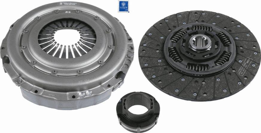 SACHS 3400 700 464 - Комплект сцепления avtokuzovplus.com.ua