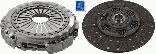 SACHS 3400 700 529 - Комплект зчеплення autocars.com.ua