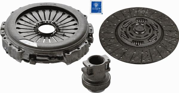 SACHS 3400 700 533 - Комплект зчеплення autocars.com.ua