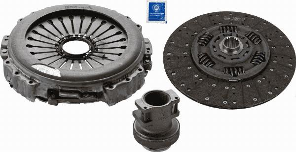 SACHS 3400 700 534 - Комплект зчеплення autocars.com.ua