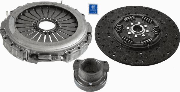 SACHS 3400 700 610 - Комплект зчеплення autocars.com.ua