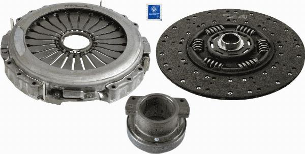 SACHS 3400 700 612 - Комплект зчеплення autocars.com.ua