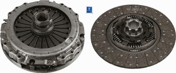 SACHS 3400 700 648 - Комплект зчеплення autocars.com.ua