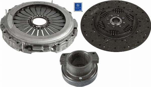 SACHS 3400 700 663 - Комплект зчеплення autocars.com.ua