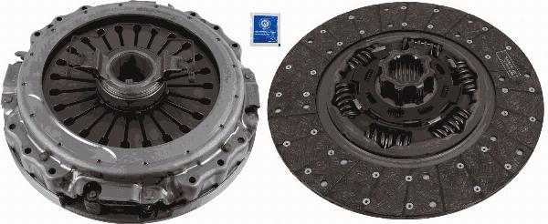 SACHS 3400 700 704 - Комплект зчеплення autocars.com.ua