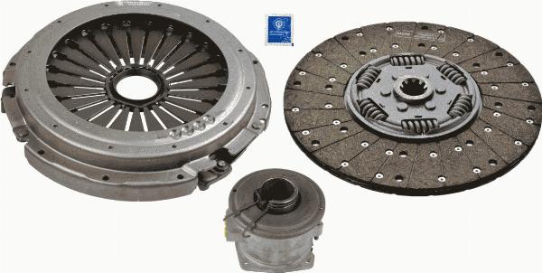 SACHS 3 400 710 001 - Комплект зчеплення autocars.com.ua