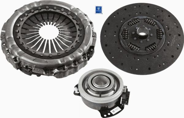 SACHS 3400 710 063 - Комплект зчеплення autocars.com.ua