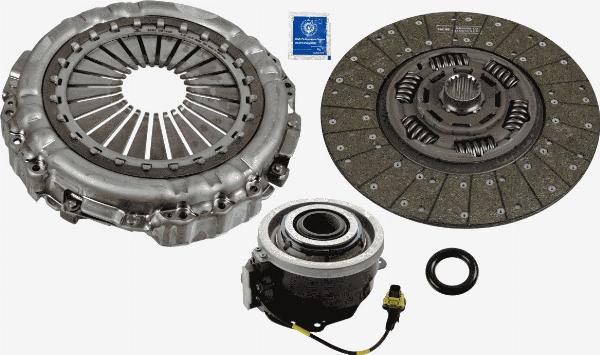 SACHS 3400 710 074 - Комплект зчеплення autocars.com.ua